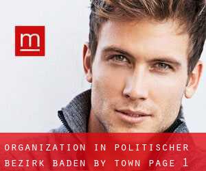 Organization in Politischer Bezirk Baden by town - page 1